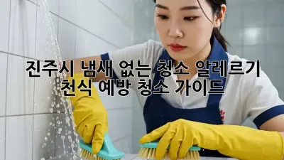진주시 냄새 없는 청소: 알레르기, 천식 예방 청소 가이드