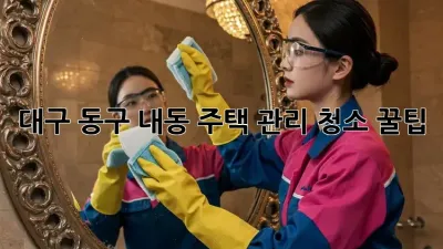 대구 동구 내동 주택🏠 관리 청소🧹 꿀팁!